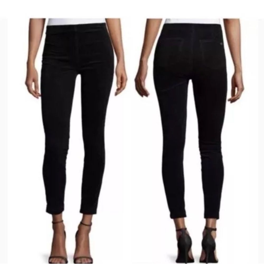 Tory Burch black corduroy pants bottoms